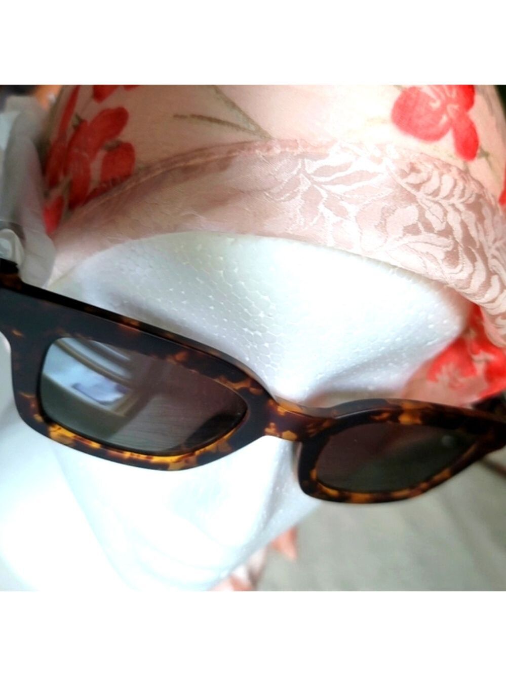 NWT Adidas Women's Square Tortoiseshell Frame and Green Lenses Sunglasses